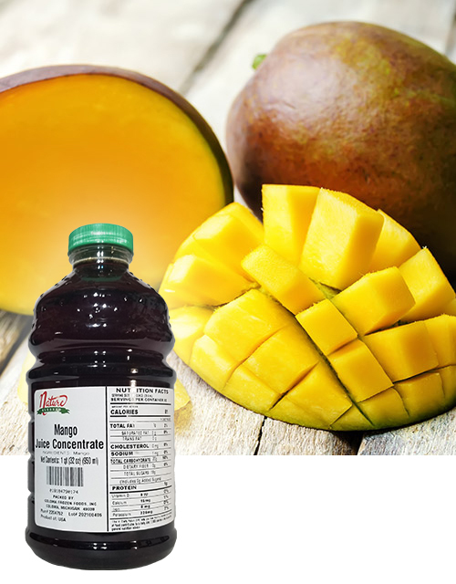Mango concentrate fruit bkgd coloma frozen