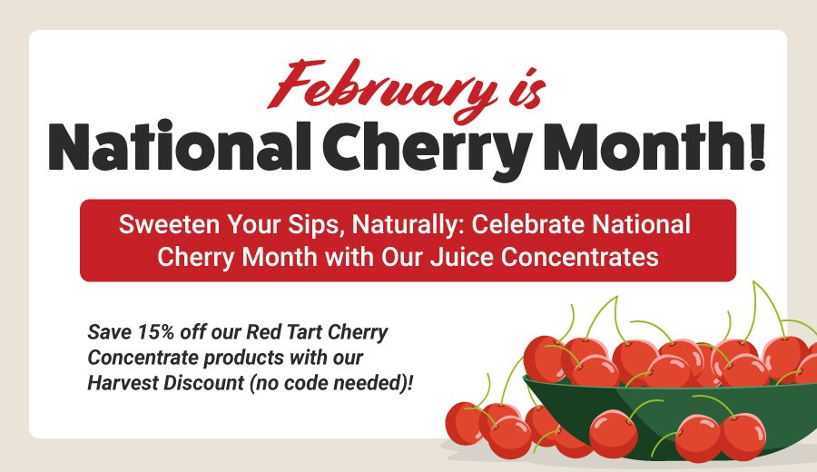 National cherry month graphic