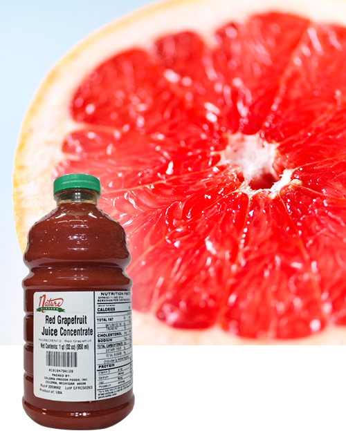 Red grapefruit concentrate fruit bkgd coloma frozen