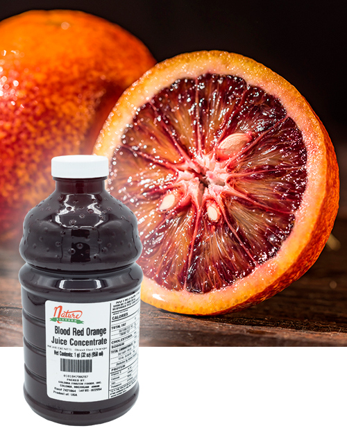 CFF Bottle Fruit Background Blood Red Orange