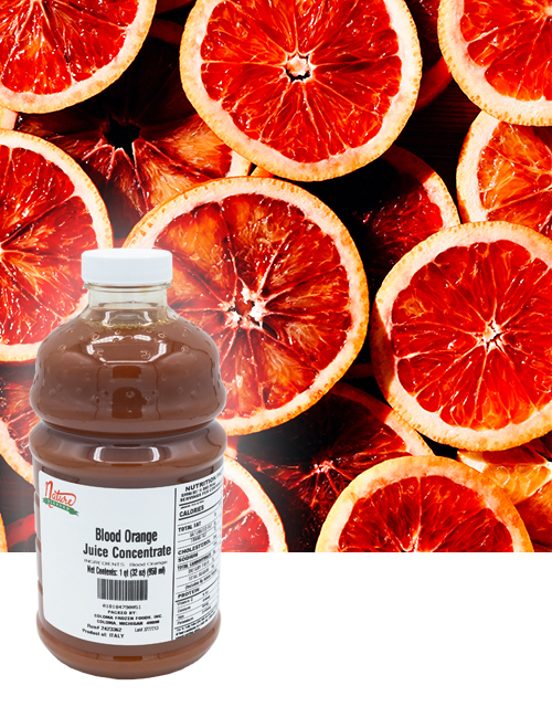 CFF Bottle Fruit Background Blood Orange