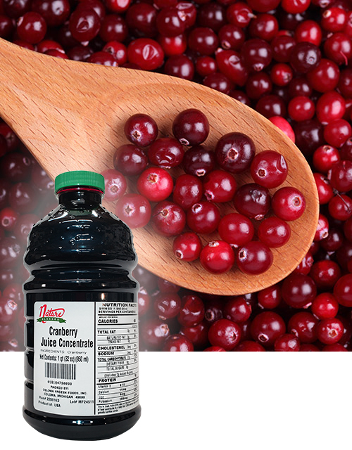 Cranberry concentrate fruit bkgd coloma frozen