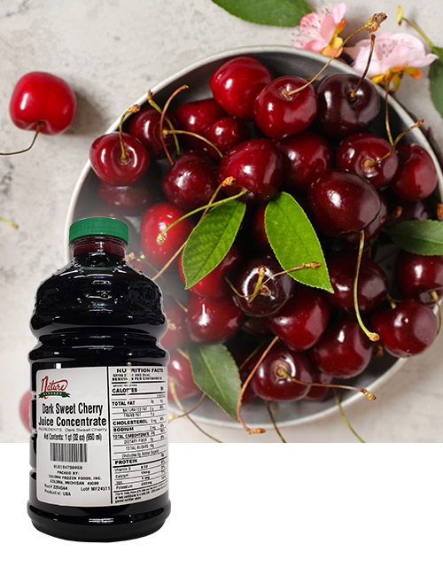 Dark sweet cherry concentrate fruit bkgd coloma frozen