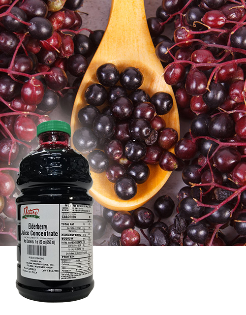 Elderberry concentrate fruit bkgd coloma frozen
