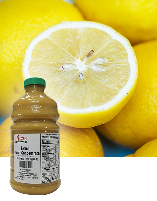 Lemon concentrate fruit bkgd coloma frozen