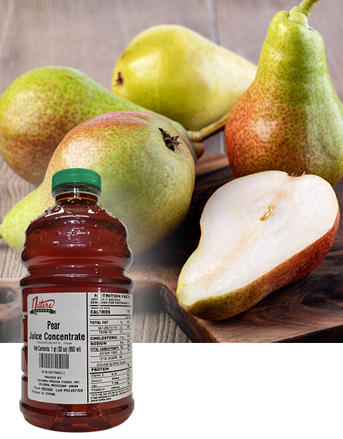 Pear concentrate fruit bkgd coloma frozen
