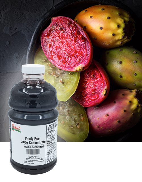 CFF Bottle Fruit Background Prickly Pear