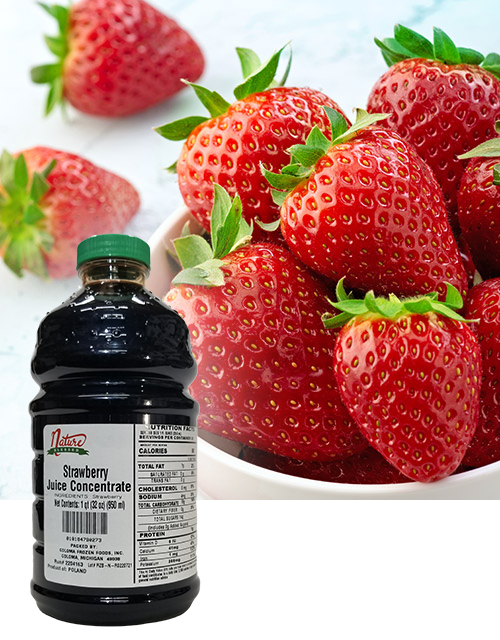 Strawberry concentrate fruit bkgd coloma frozen